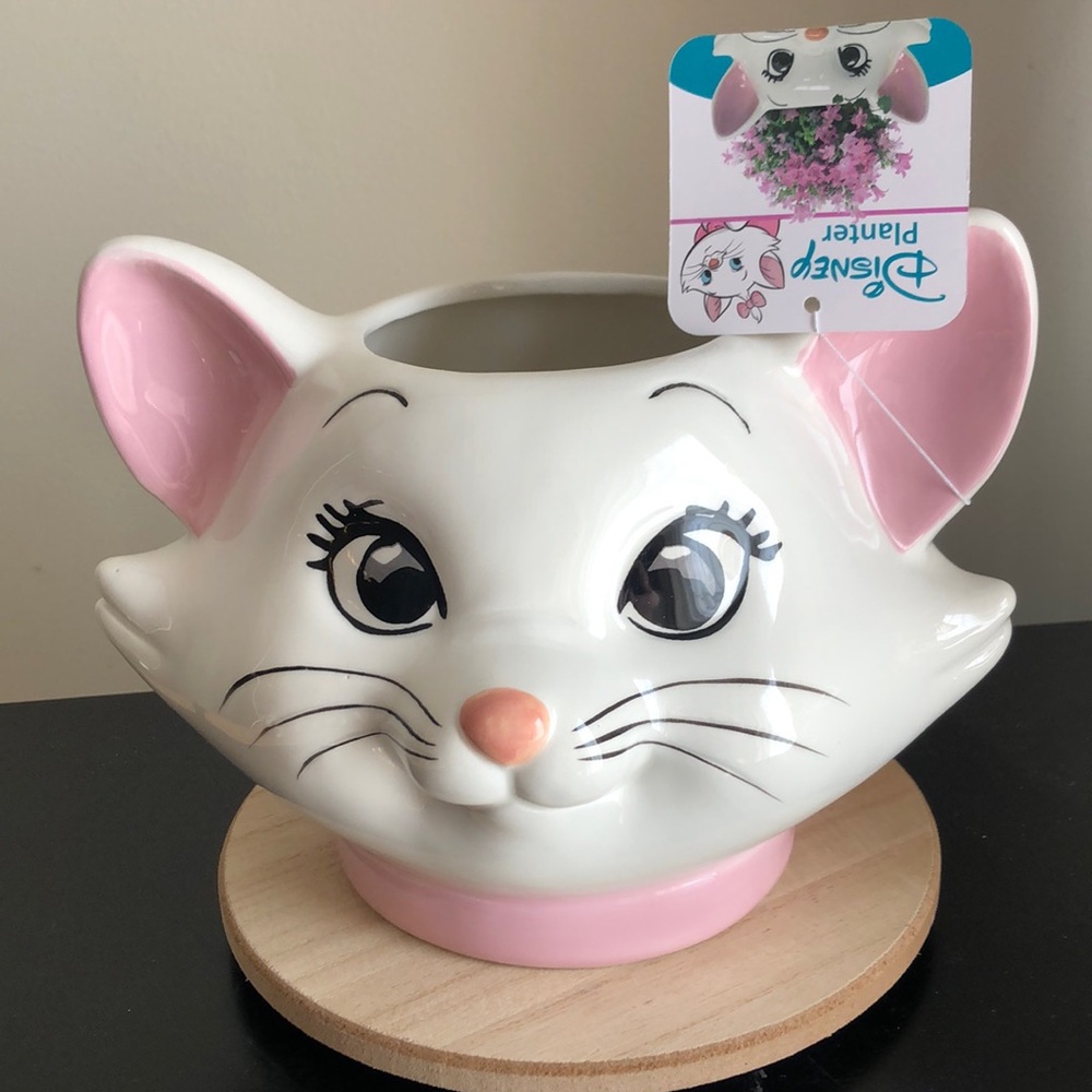 Disney MARIE The Aristocats PLANTER Pot Home Decor